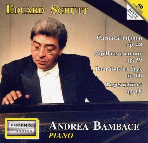 CD cover featuring pianist Andrea Bambace and musical compositions listed.