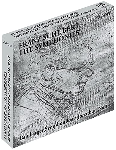 CD case for Schubert symphonies performed by Bamberger Symphoniker, Jonathan Nott.