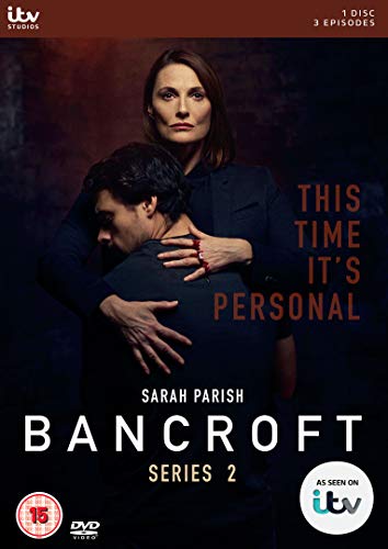 "Bancroft Series 2 DVD cover featuring a man and woman in a tense embrace."