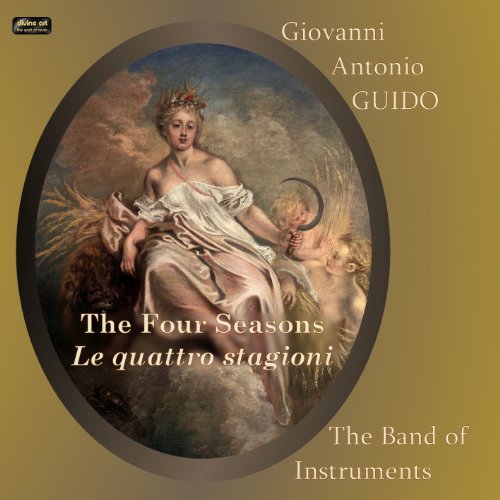 CD cover featuring a classical painting of a woman and child on olive background.