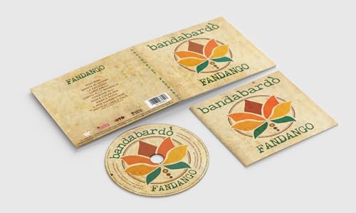 CD case and disc for Bandabardo's "Fandango" album, floral design.