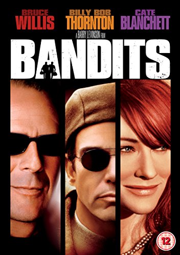 Bandits" DVD cover featuring Bruce Willis, Billy Bob Thornton, and Cate Blanchett.