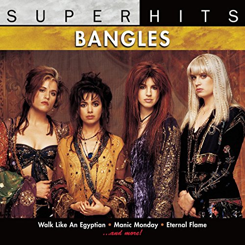CD cover for Bangles’ “Super Hits” featuring the four band members.