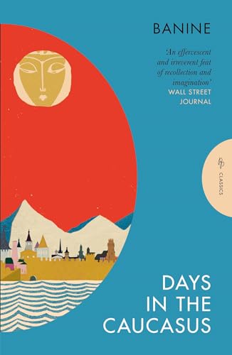 Book cover showing a stylized town, mountains, and face against a large red circle.
