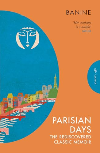 Book cover with a face icon, Parisian cityscape, and title "Parisian Days".