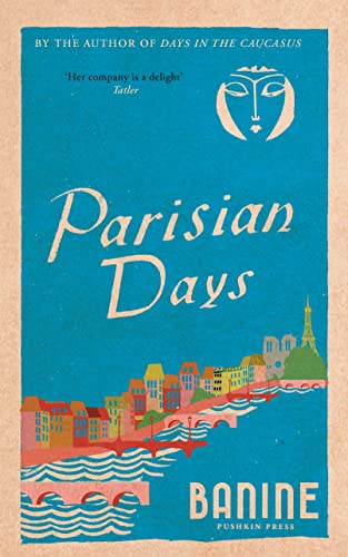 Book cover: “Parisian Days” with illustration of Paris and the Seine.