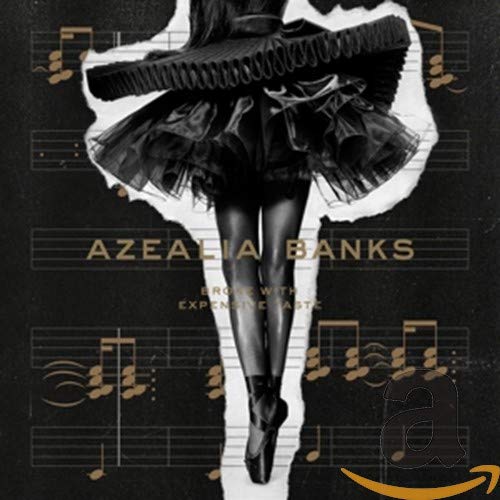 Azealia Banks album cover: dancer in tutu, black and white.