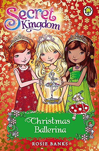 Book cover with three girls in tiaras and a tiny ballerina.