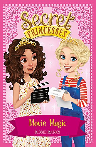 Book cover featuring two young girls with tiaras and a movie clapperboard.
