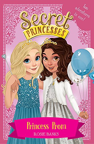 Book cover featuring two young girls with tiaras, illustrated style.