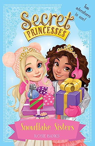 Book cover featuring two young girls with gifts and winter hats.