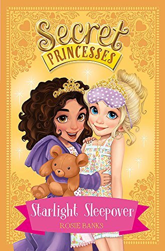 Book cover featuring two girls in pajamas with tiaras and a teddy bear.