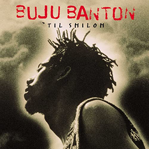 Buju Banton album cover, “Til Shiloh,” featuring a profile portrait.