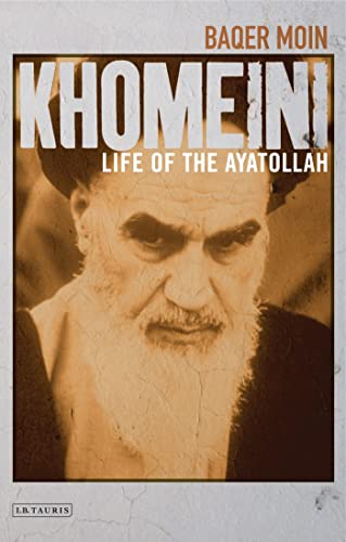Book cover featuring a portrait of Ayatollah Khomeini, a bearded man in a turban.