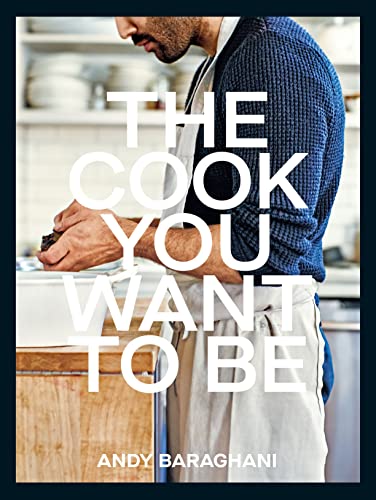 Book cover: close-up of a chef with title "The Cook You Want to Be".
