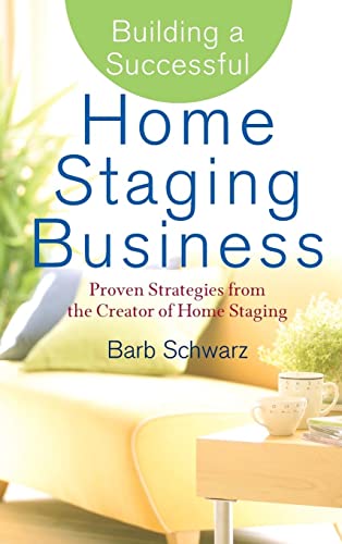 Book cover with title “Home Staging Business” and a staged living room.