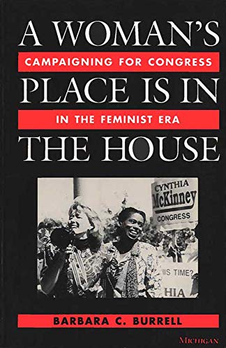 Book cover featuring Cynthia McKinney and a crowd, titled “A Woman’s Place Is in the House.”