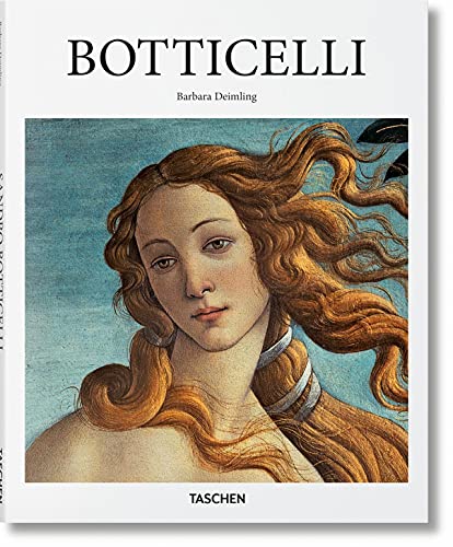 Book cover featuring a detail of Botticelli's The Birth of Venus against blue background.