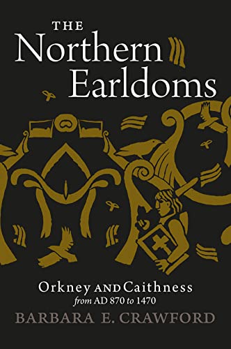 Book cover with gold Norse-style illustrations on a black background and white text.