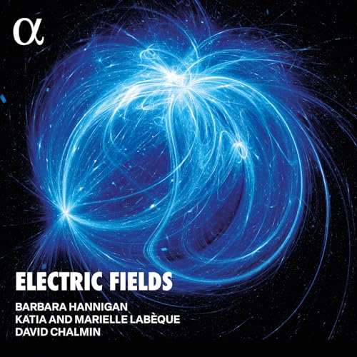CD cover: abstract blue electric field image with artist names.