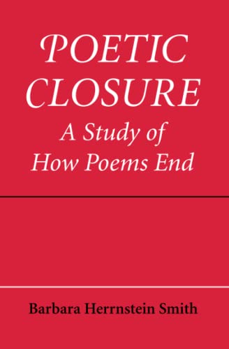 Red book cover with white text: “Poetic Closure” by Barbara Herrnstein Smith.