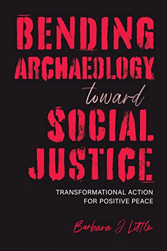 Book cover: red and white text on black background, title "Bending Archaeology...