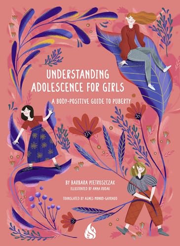 Book cover with illustrated girls and floral designs, titled “Understanding Adolescence for Girls.”