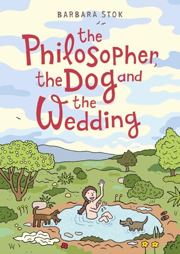 Book cover: illustrated scene of a woman and dog in a pond.