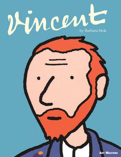 Book cover featuring a cartoon portrait of Vincent van Gogh.