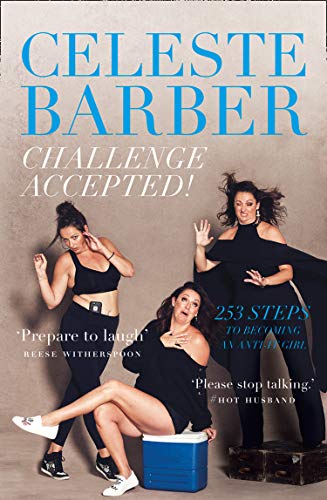 Book cover featuring Celeste Barber in a dynamic pose with multiple images of herself.