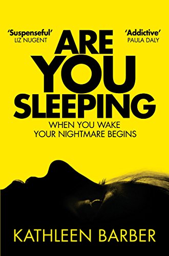 Book cover: "Are You Sleeping" by Kathleen Barber, with a silhouetted face.