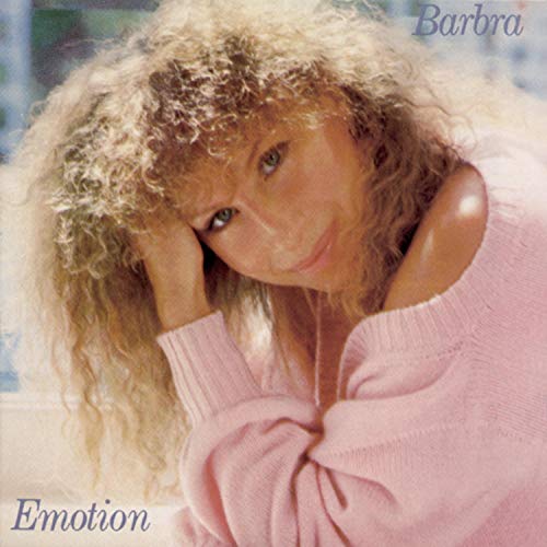 Barbra Streisand album cover, "Emotion," featuring a portrait of the singer.