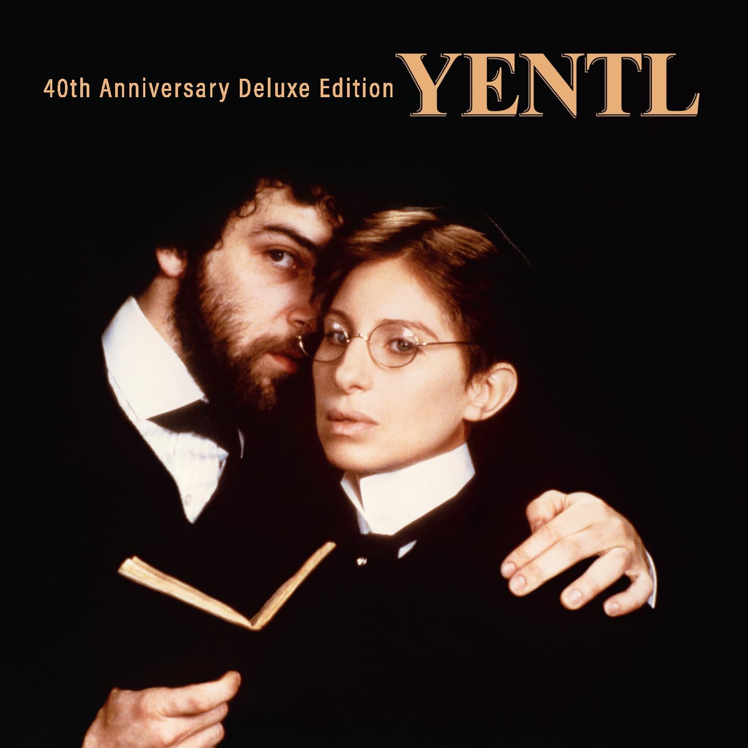 “Yentl” CD cover featuring Barbra Streisand and Mandy Patinkin in embrace.