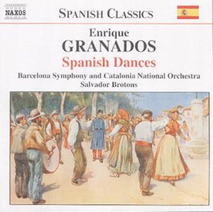 CD cover for Enrique Granados’ “Spanish Dances” with a painting of dancers.
