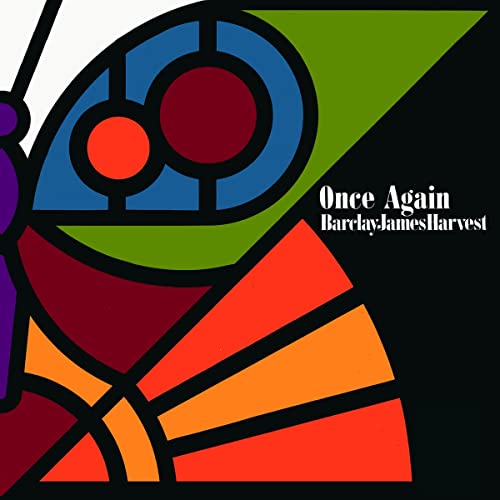 Album cover for Barclay James Harvest’s “Once Again” featuring abstract eye design.