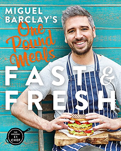 Cookbook cover featuring Miguel Barclay holding a colorful stacked sandwich.