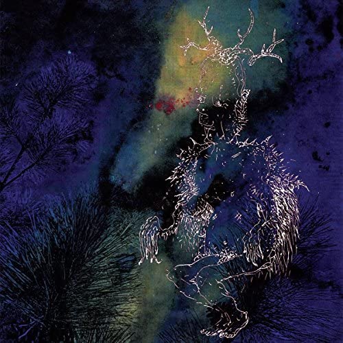 Dark, abstract album cover with a ghostly, branching figure and trees.