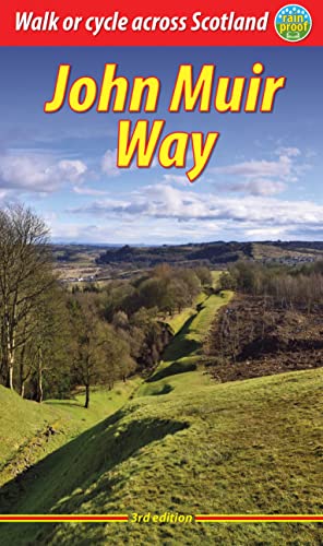 Book cover for “John Muir Way” depicting a Scottish landscape.