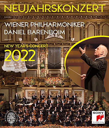 Blu-ray cover for Daniel Barenboim & Vienna Philharmonic’s 2022 New Year’s Concert.