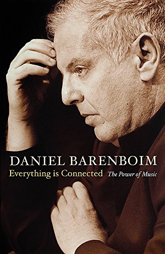 Book cover featuring a sepia-toned portrait of Daniel Barenboim with his hand to forehead.