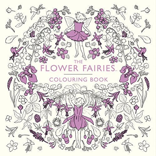 Cover of “The Flower Fairies Colouring Book” with fairies and flowers.