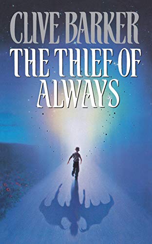 Book cover: boy running toward light, with a large shadow behind him.