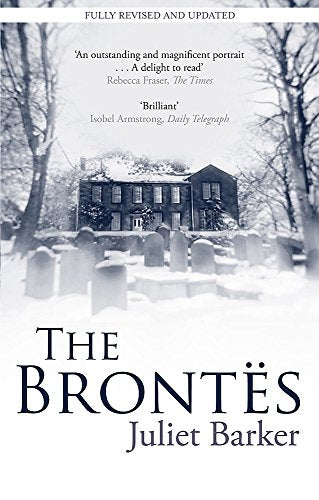 Book cover for “The Brontës” by Juliet Barker, featuring a snowy landscape.