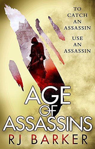 Book cover featuring a hooded figure in a red cloak holding a sword.