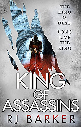 Book cover: hooded figure with sword before a crumbling castle.