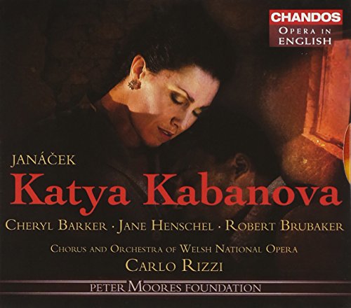 CD cover for Janáček’s *Katyá Kabanová* opera featuring Cheryl Barker.