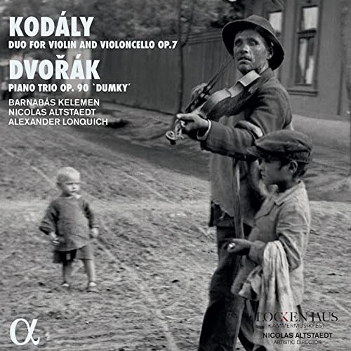 CD cover featuring a black and white photo of musicians with children.