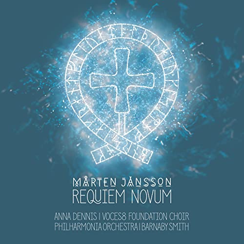 CD cover: blue background with a glowing, ornate cross and text.