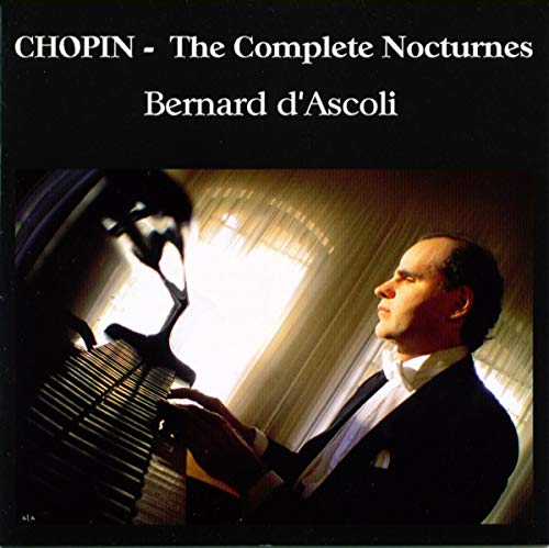 CD cover featuring pianist Bernard d’Ascoli and a piano in shadow.