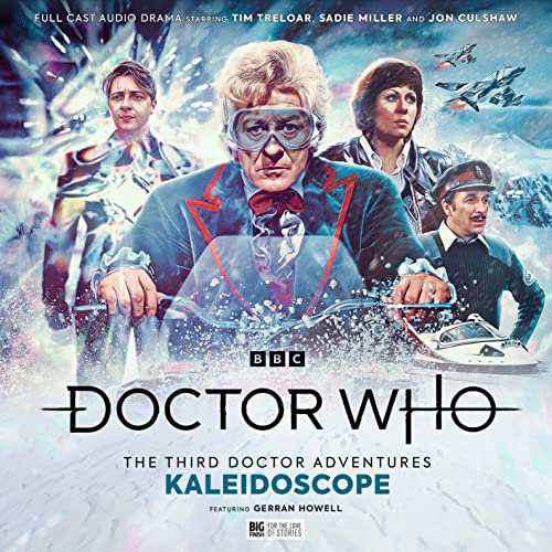 Doctor Who cover featuring the Third Doctor and companions in a snowy scene.